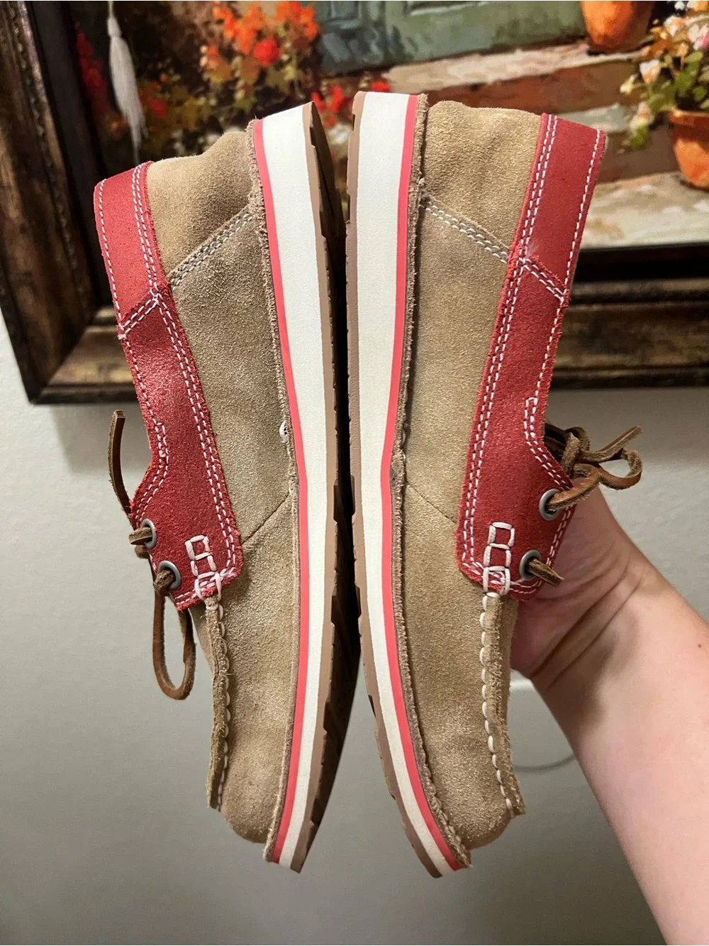 Ariat Womens Cruiser Castaway Boat Shoes Style Brown